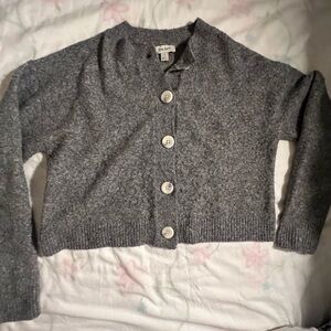 ON 34th | Gray Button-Up Cardigan